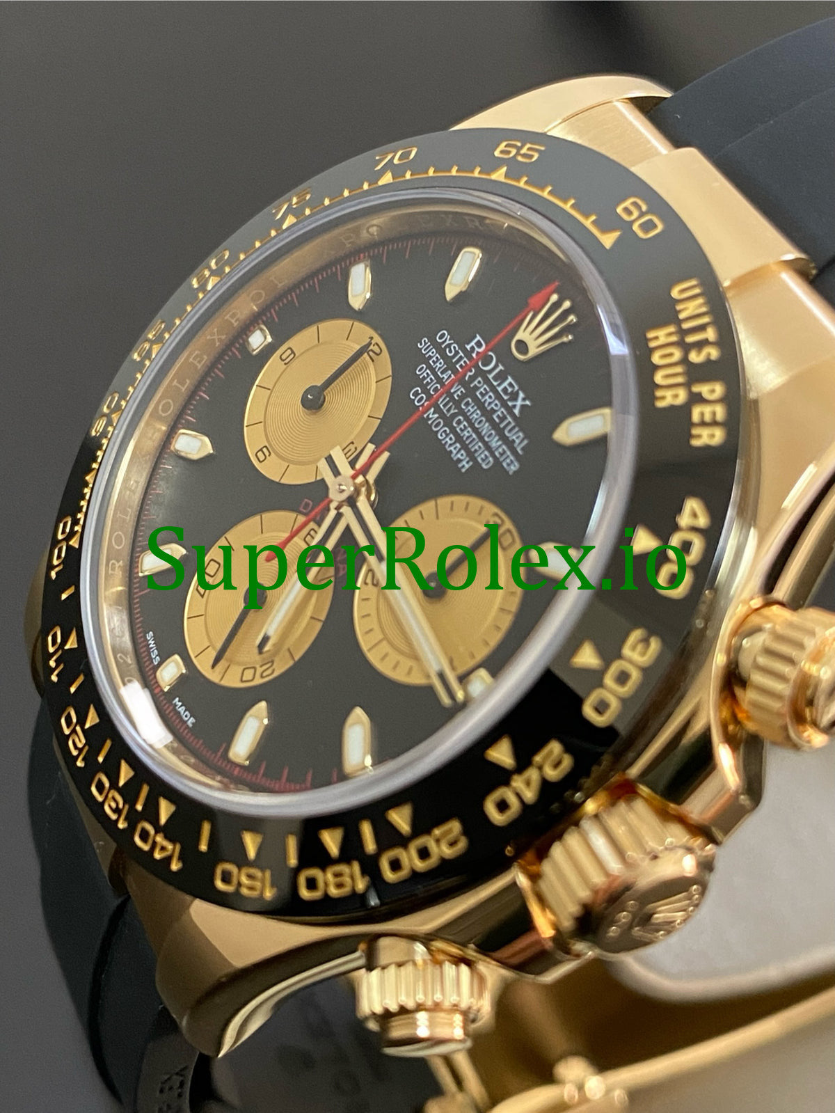 Cosmograph Daytona 40 Yellow Gold Black Index Dial Ref.116518LN