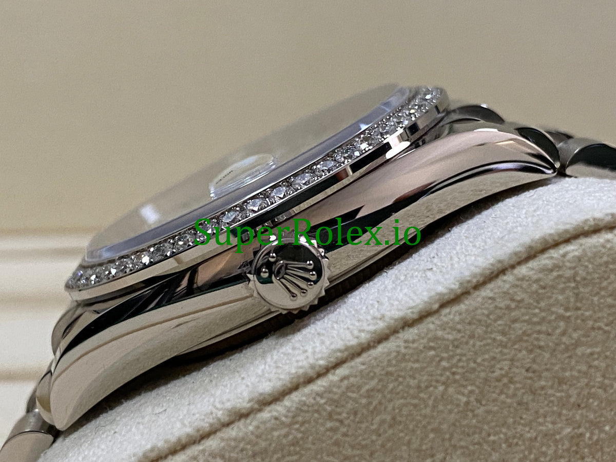 Day-Date 36MM White Gold Diamond Bezel Ref.128349RBR