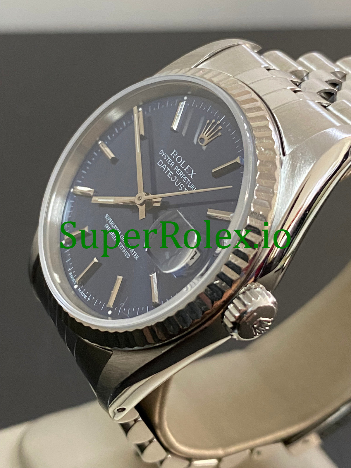 Datejust 36 Steel Blue Index Dial Ref.16234