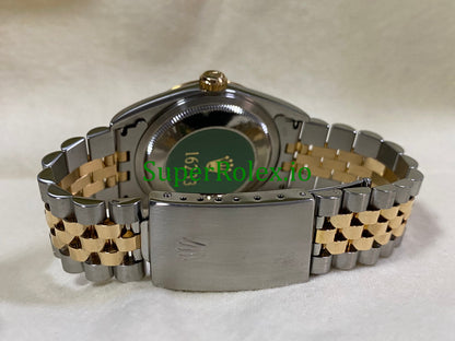 Datejust 36 Steel and Yellow Gold Champagne Index Dial Ref.16233