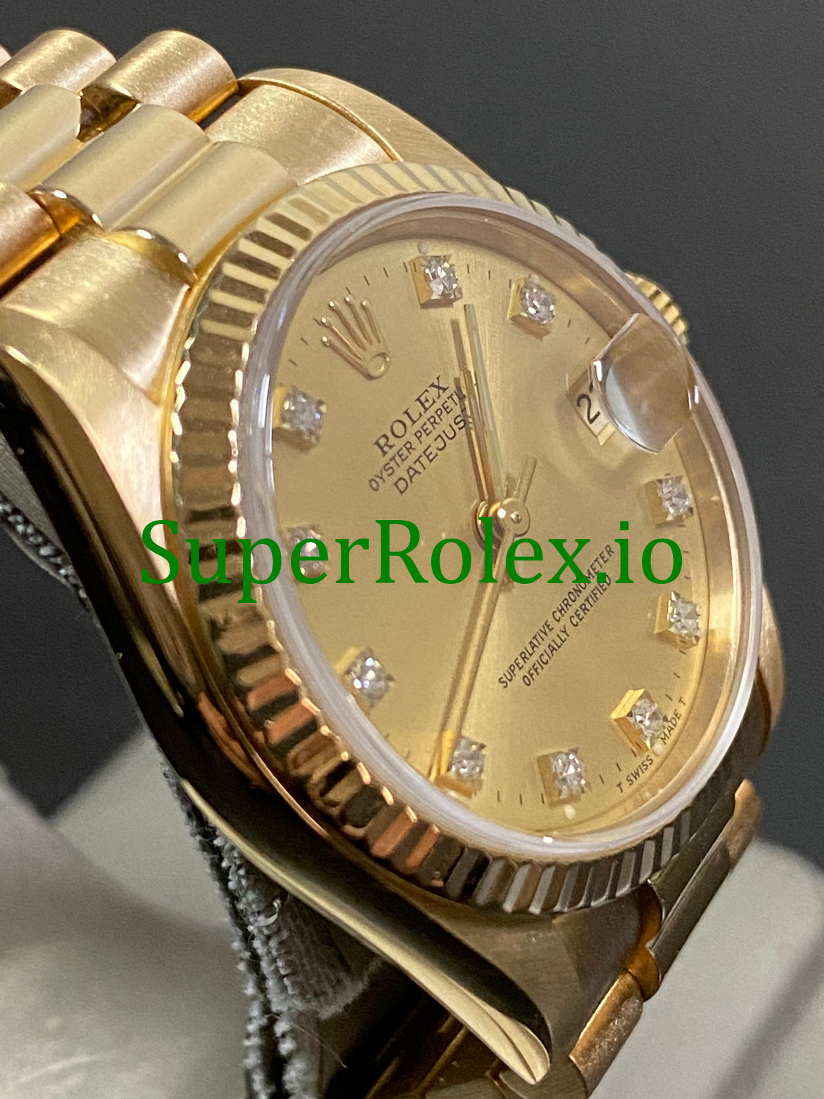 Datejust 31 Yellow Gold Diamond Dial Ref.68278