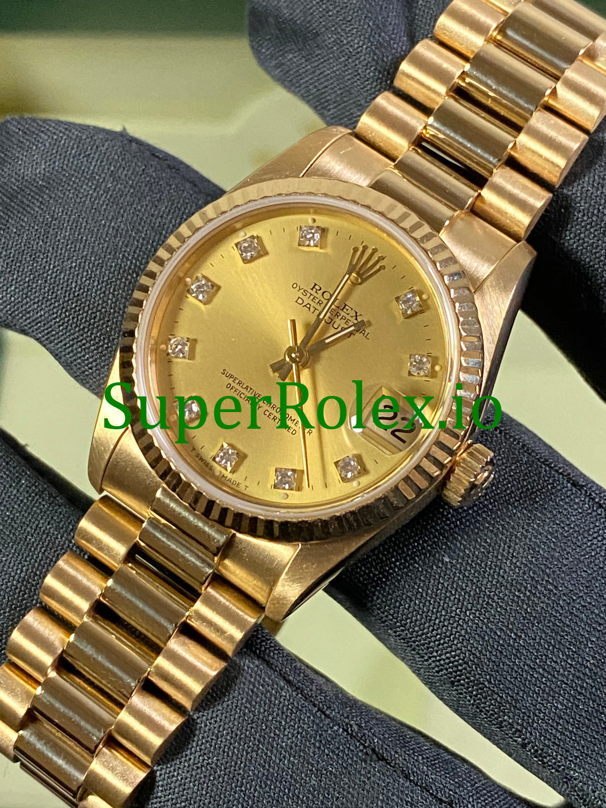 Datejust 31 Yellow Gold Diamond Dial Ref.68278