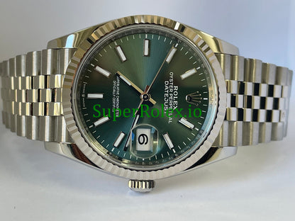 Datejust 36 Steel Mint Green Dial Ref.126234