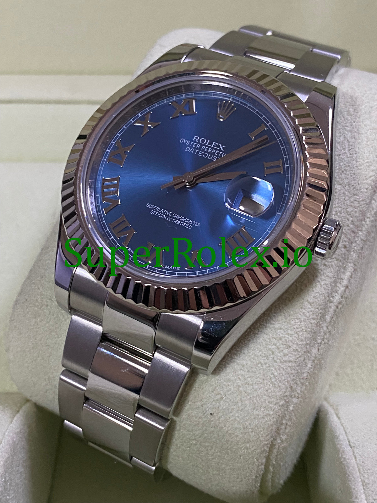 Datejust II 41 Steel Blue Roman Dial Ref.116334