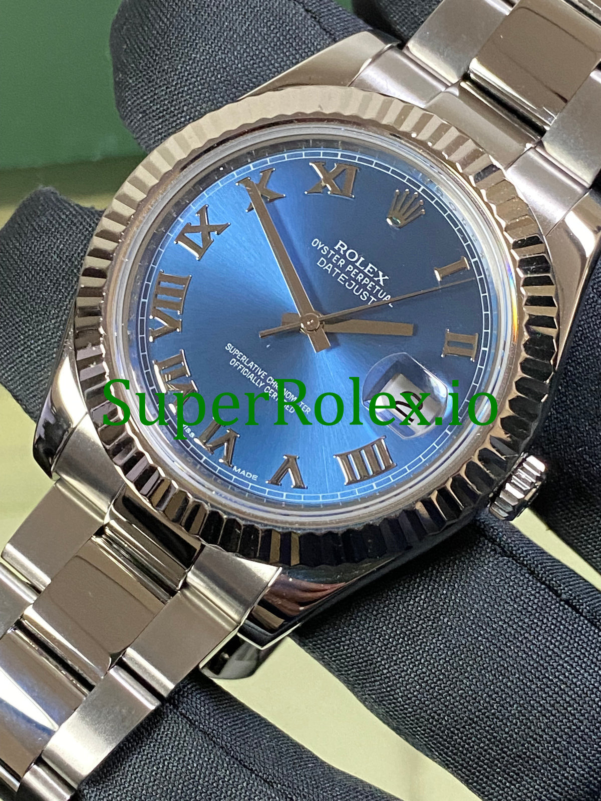 Datejust II 41 Steel Blue Roman Dial Ref.116334