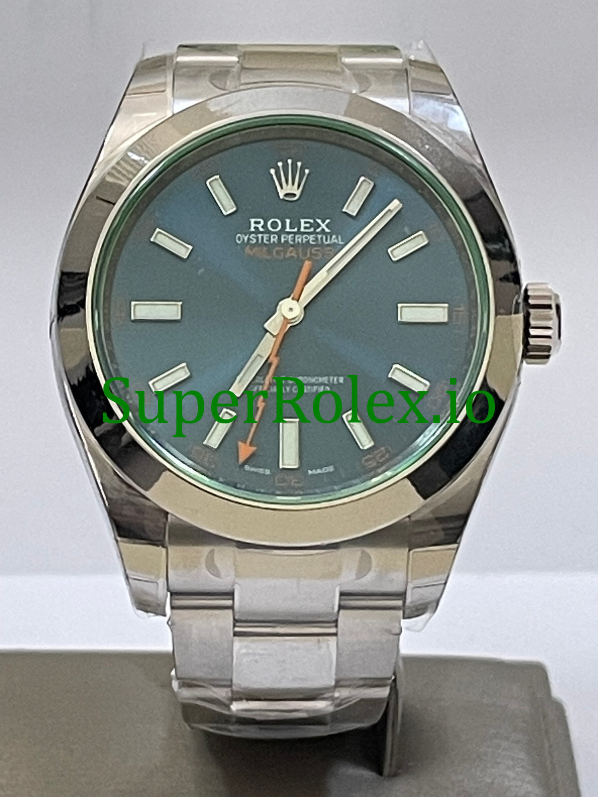 Milgauss 40MM Blue Dial Ref.116400GV - Green Crystal
