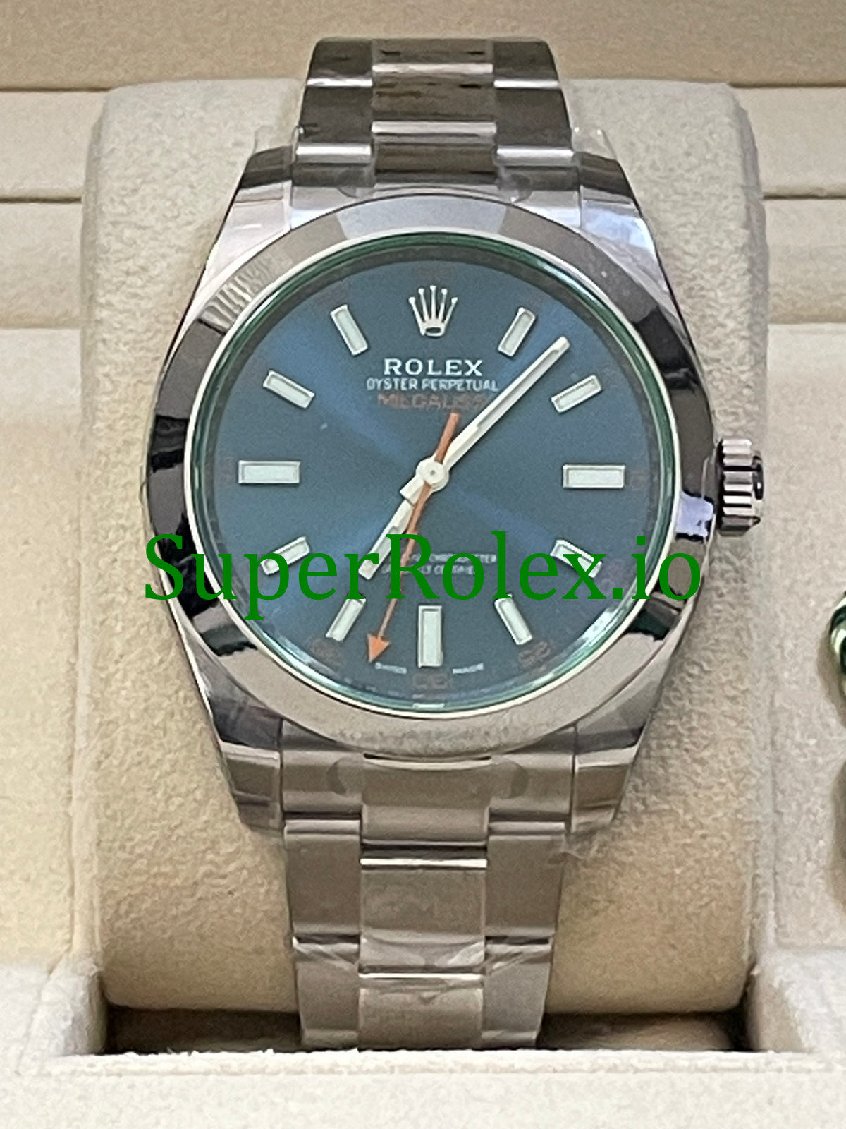 Milgauss 40MM Blue Dial Ref.116400GV - Green Crystal