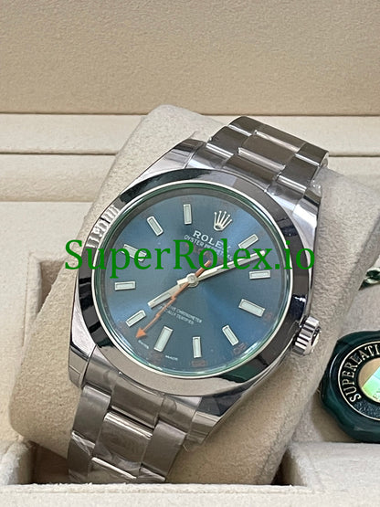 Milgauss 40MM Blue Dial Ref.116400GV - Green Crystal