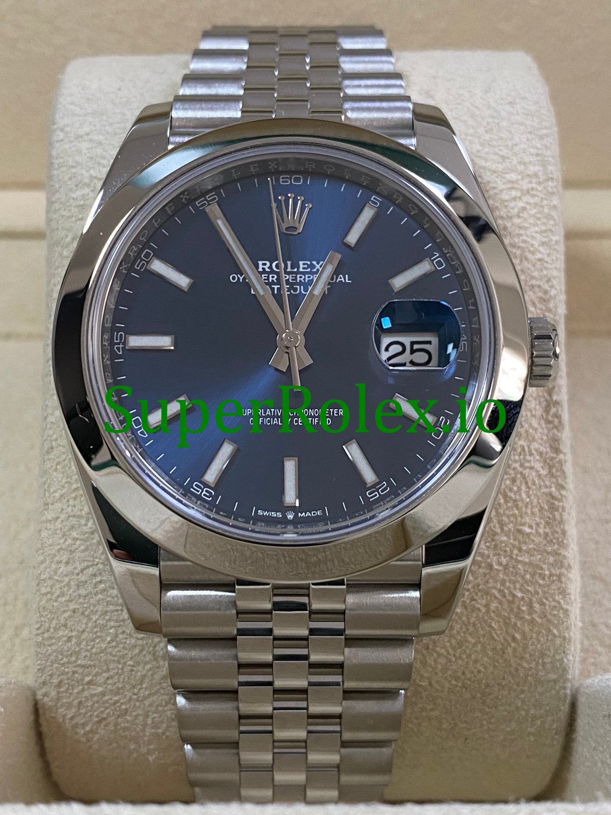 Datejust 41 Steel Blue Index Dial Ref.126300