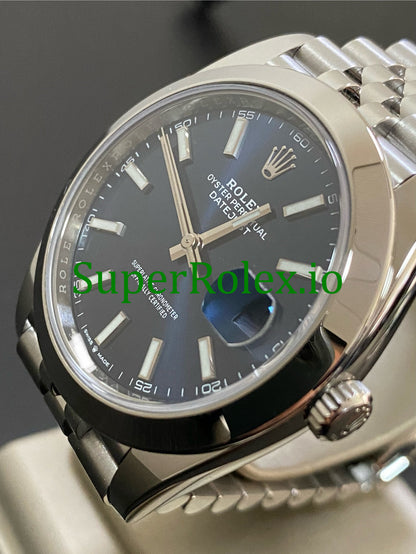 Datejust 41 Steel Blue Index Dial Ref.126300