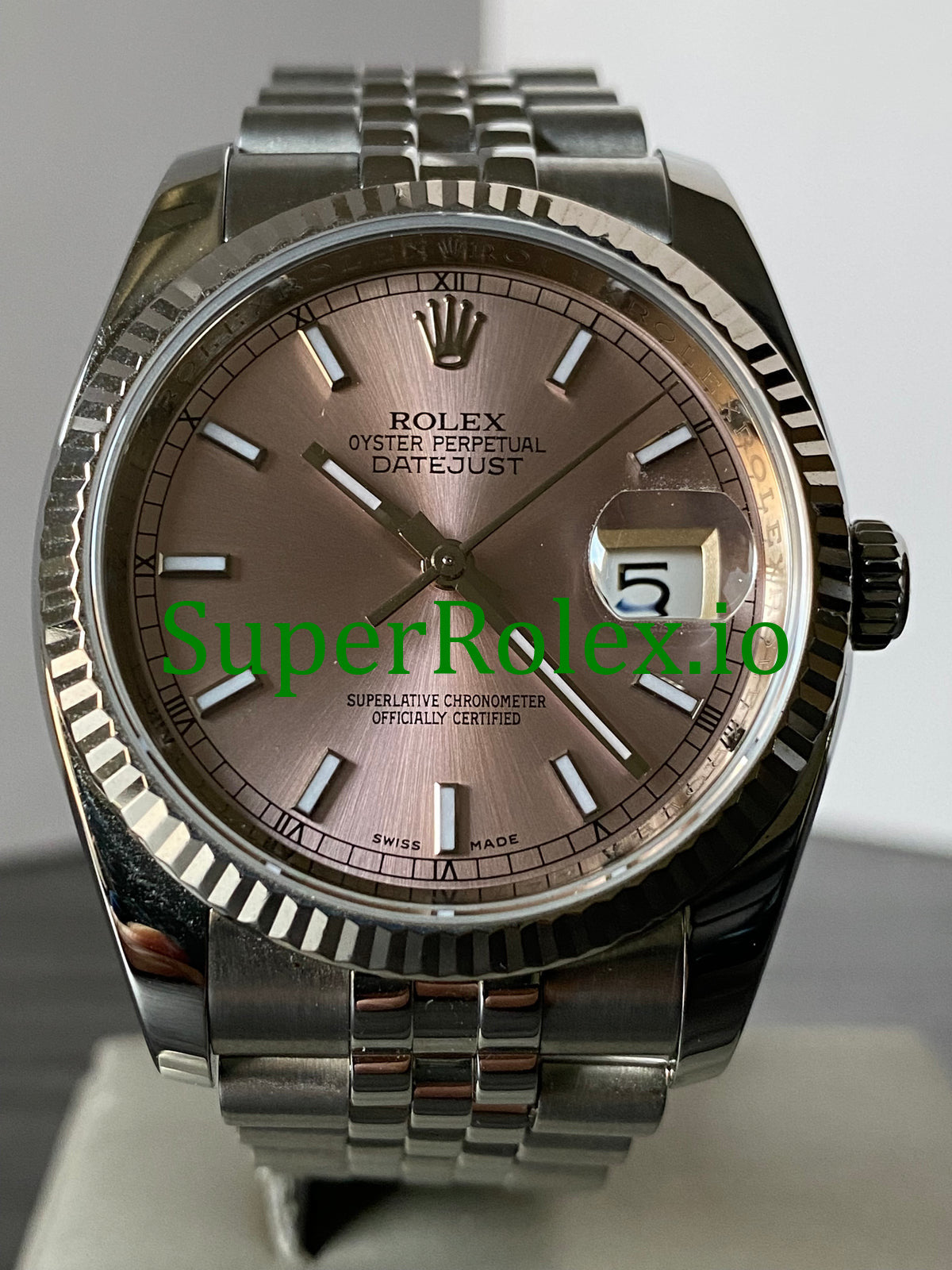 Datejust 36 Steel Pink Index Dial Ref.116234
