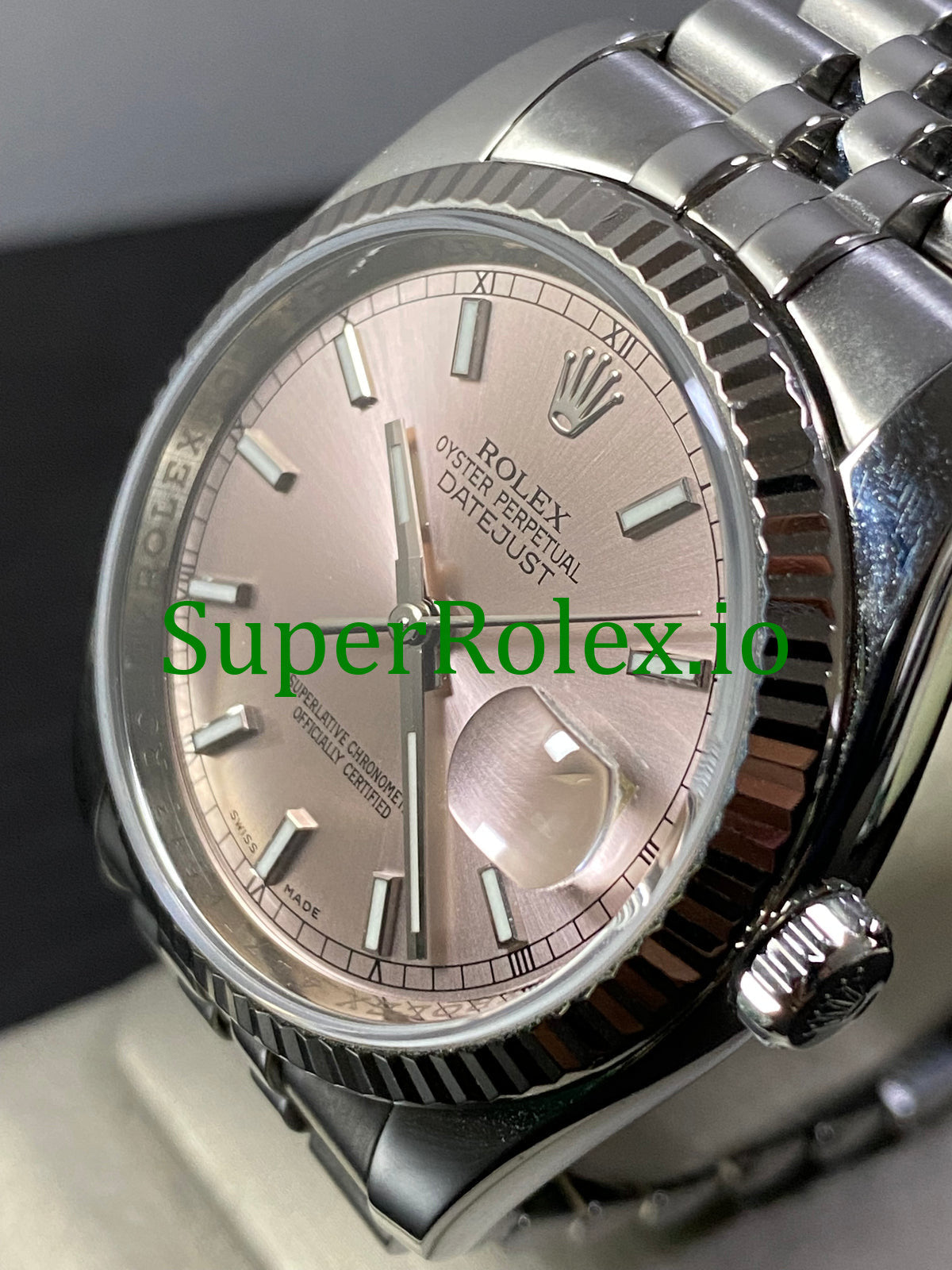 Datejust 36 Steel Pink Index Dial Ref.116234