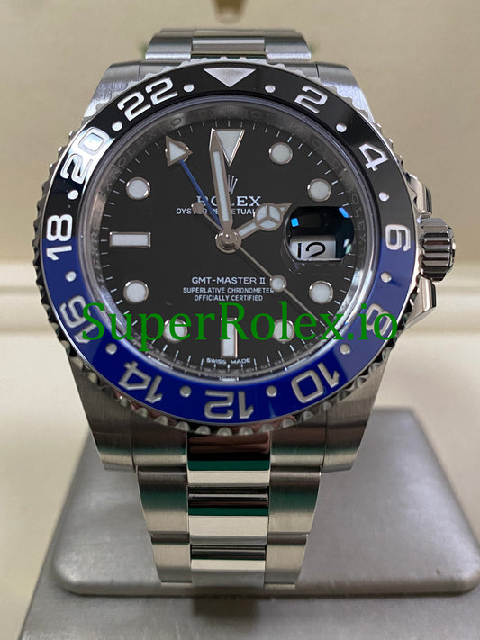 GMT-Master II 40mm Steel Oyster Ref.116710BLNR - Black Dial