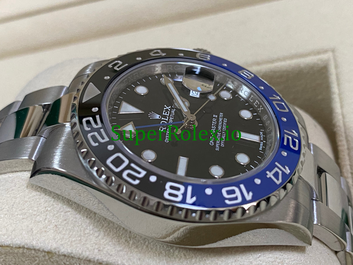 GMT-Master II 40mm Steel Oyster Ref.116710BLNR - Black Dial