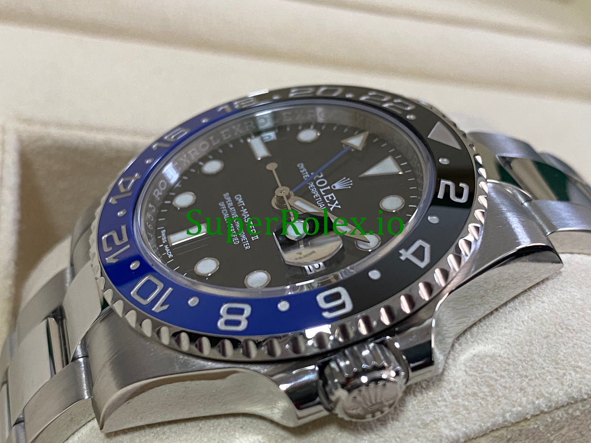 GMT-Master II 40mm Steel Oyster Ref.116710BLNR - Black Dial