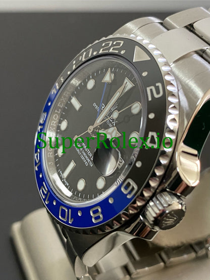 GMT-Master II 40mm Steel Oyster Ref.116710BLNR - Black Dial