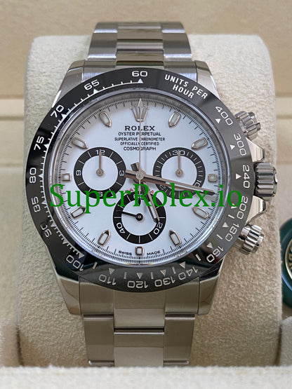Cosmograph Daytona 40 Steel White Index Dial Ref.116500LN