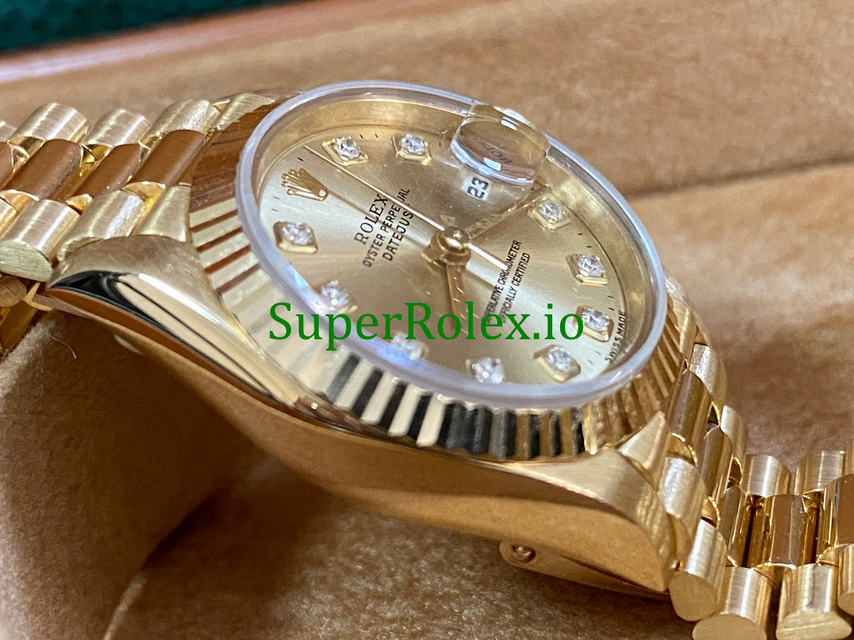 Lady-Datejust 26MM Champagne Diamond Dial Ref.69178