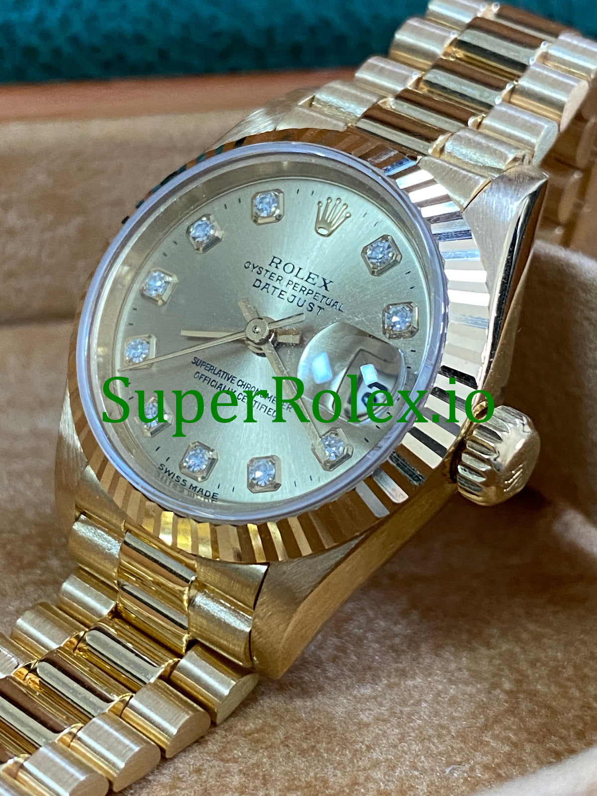 Lady-Datejust 26MM Champagne Diamond Dial Ref.69178