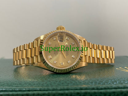 Lady-Datejust 26MM Champagne Diamond Dial Ref.69178