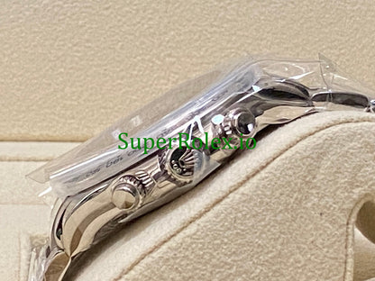Cosmograph Daytona 40 White Gold Blue Index Dial Ref.116509