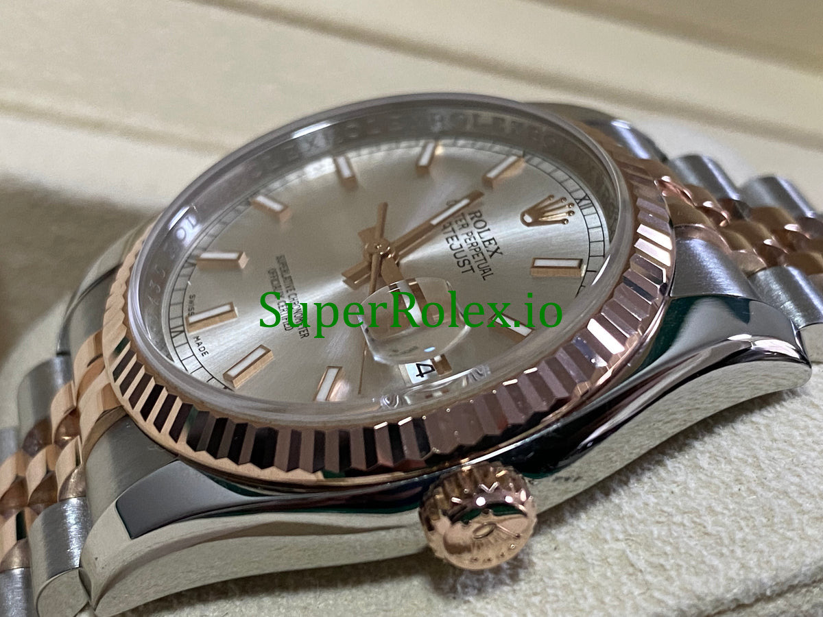 Datejust 36 Steel and Everose Gold Sundust Dial Ref.116231