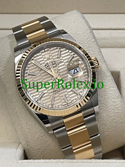 Datejust 36 Yellow Gold Golden Motif Dial Ref.126233