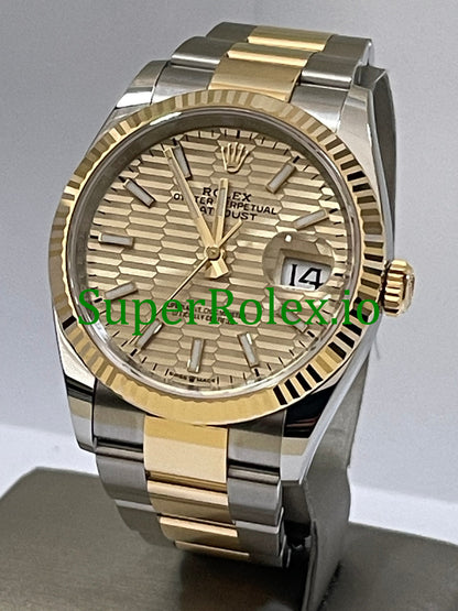 Datejust 36 Yellow Gold Golden Motif Dial Ref.126233