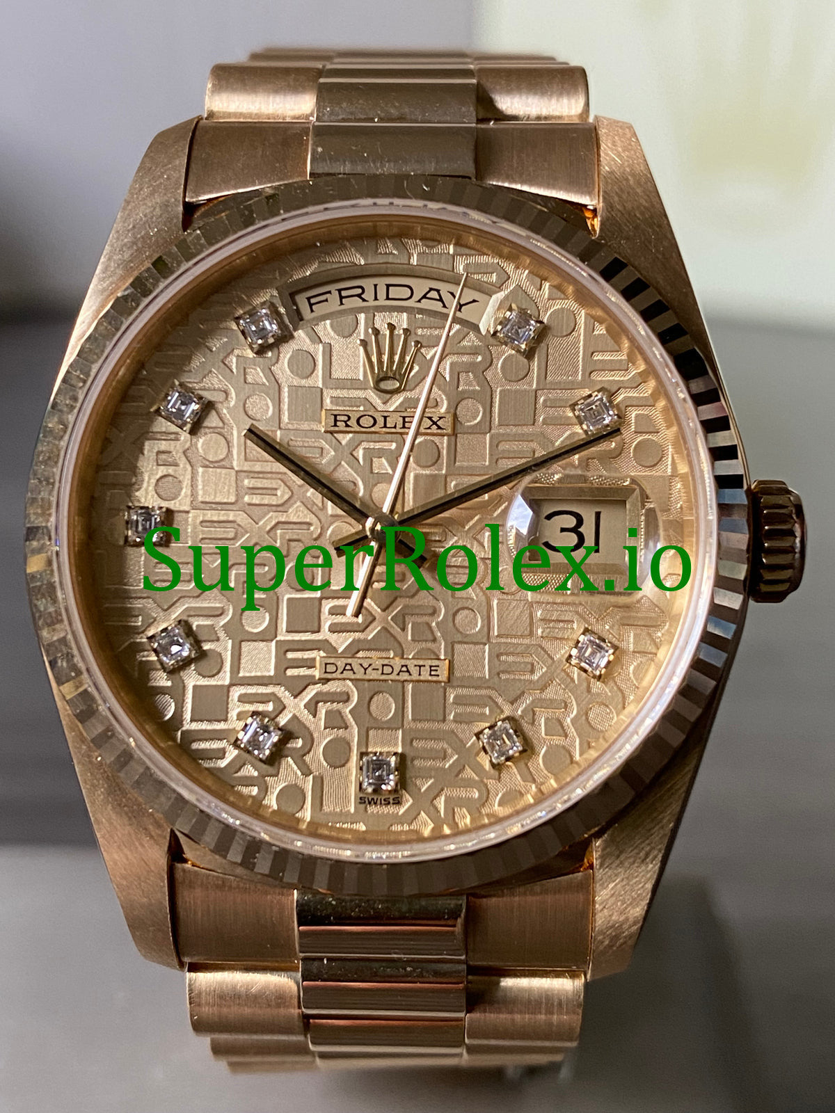 Day-Date 36MM Yellow Gold Diamond Dial Ref.18238
