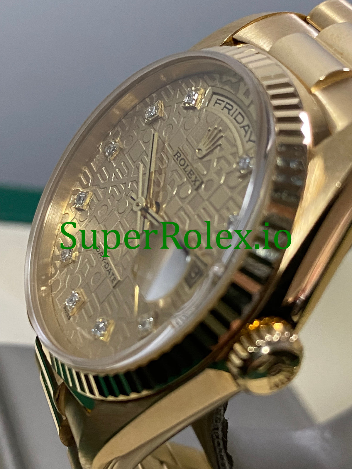Day-Date 36MM Yellow Gold Diamond Dial Ref.18238