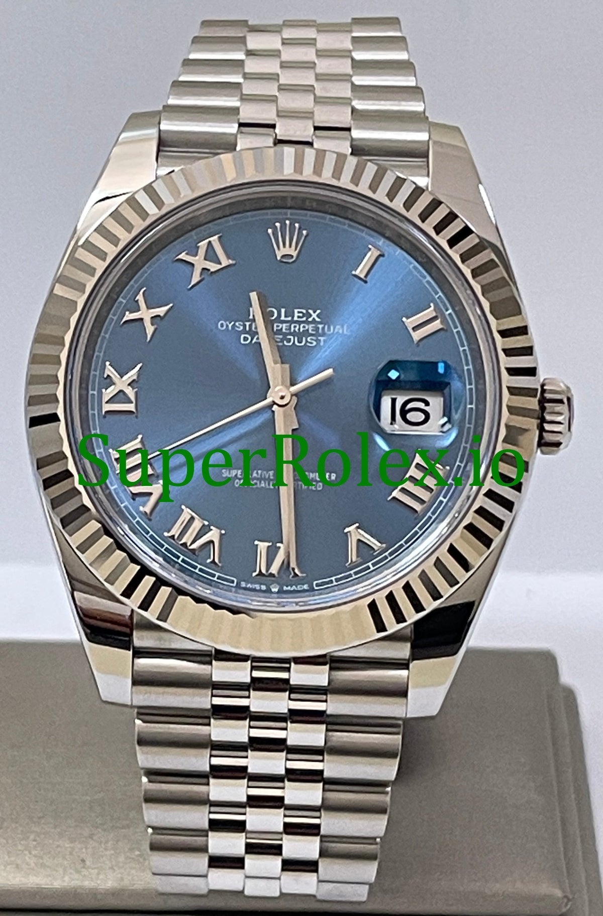Datejust 41 Steel and White Gold Rolesor Ref.126334