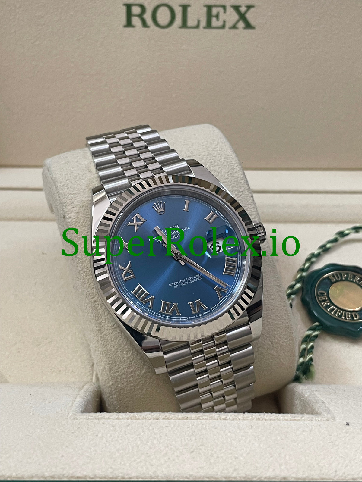 Datejust 41 Steel and White Gold Rolesor Ref.126334