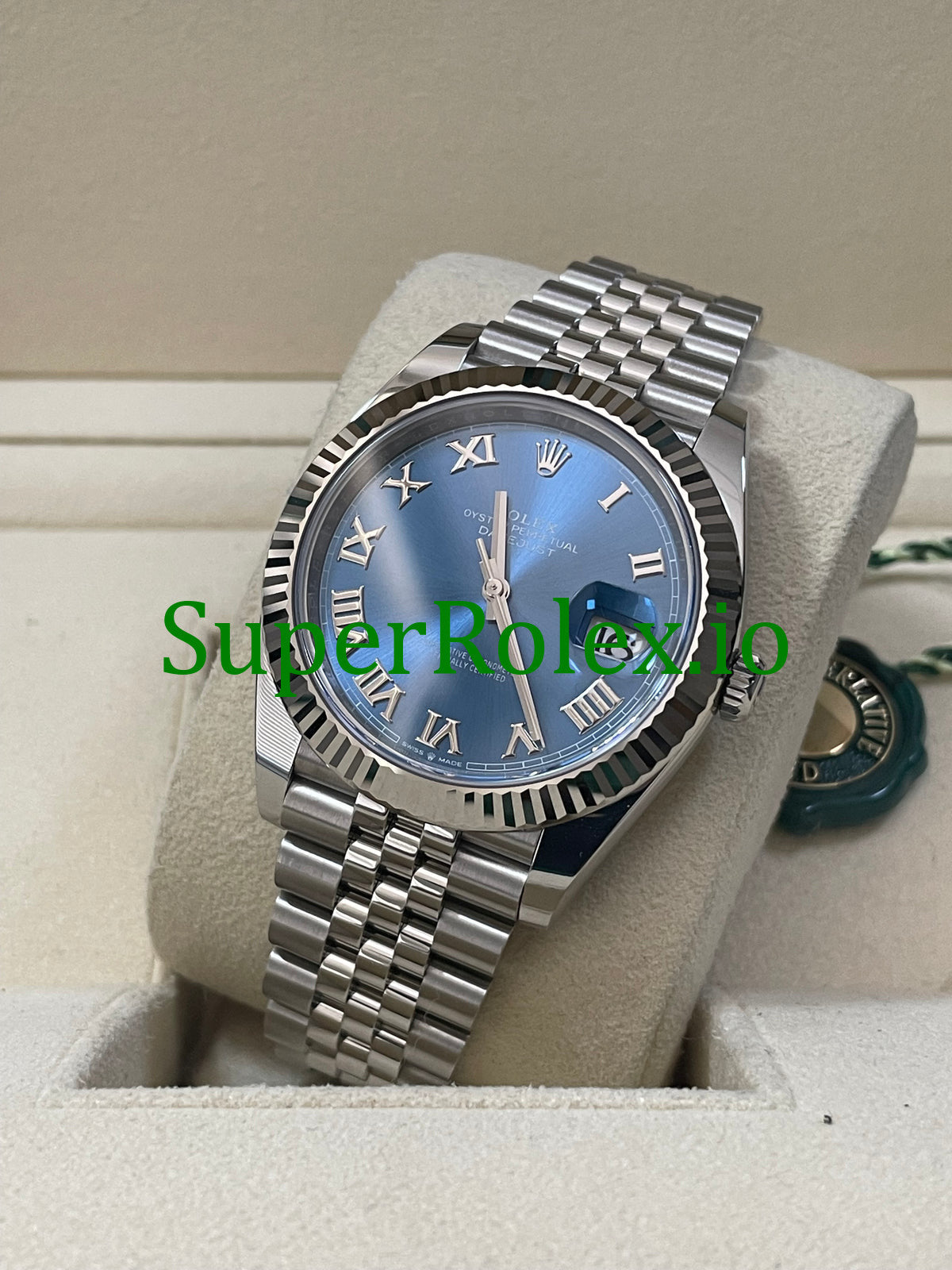 Datejust 41 Steel and White Gold Rolesor Ref.126334