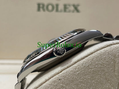 Datejust 41 Steel and White Gold Rolesor Ref.126334