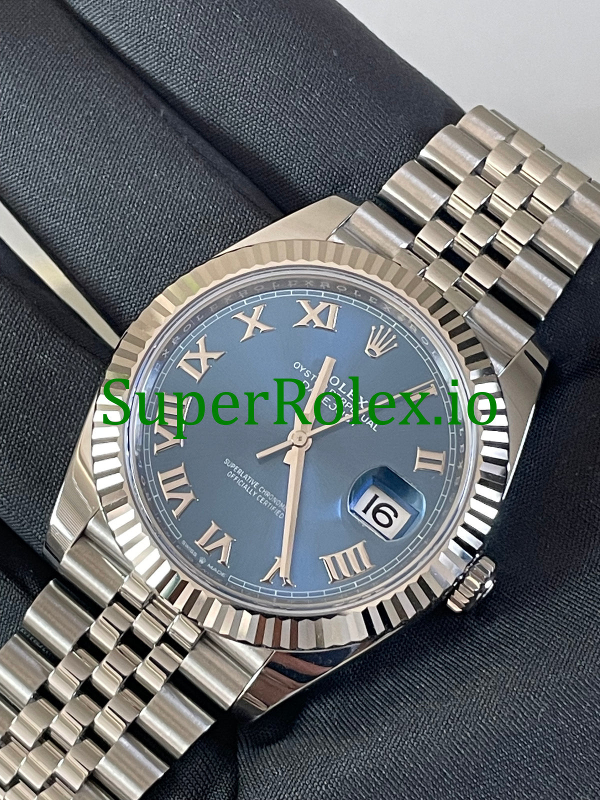 Datejust 41 Steel and White Gold Rolesor Ref.126334