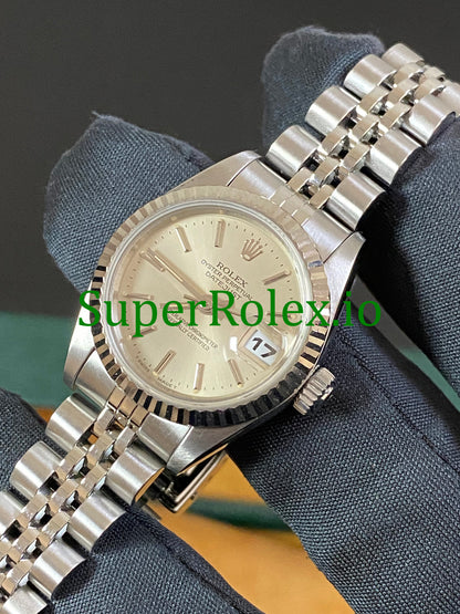 Lady-Datejust 26MM Steel Silver Index Dial Ref.69174