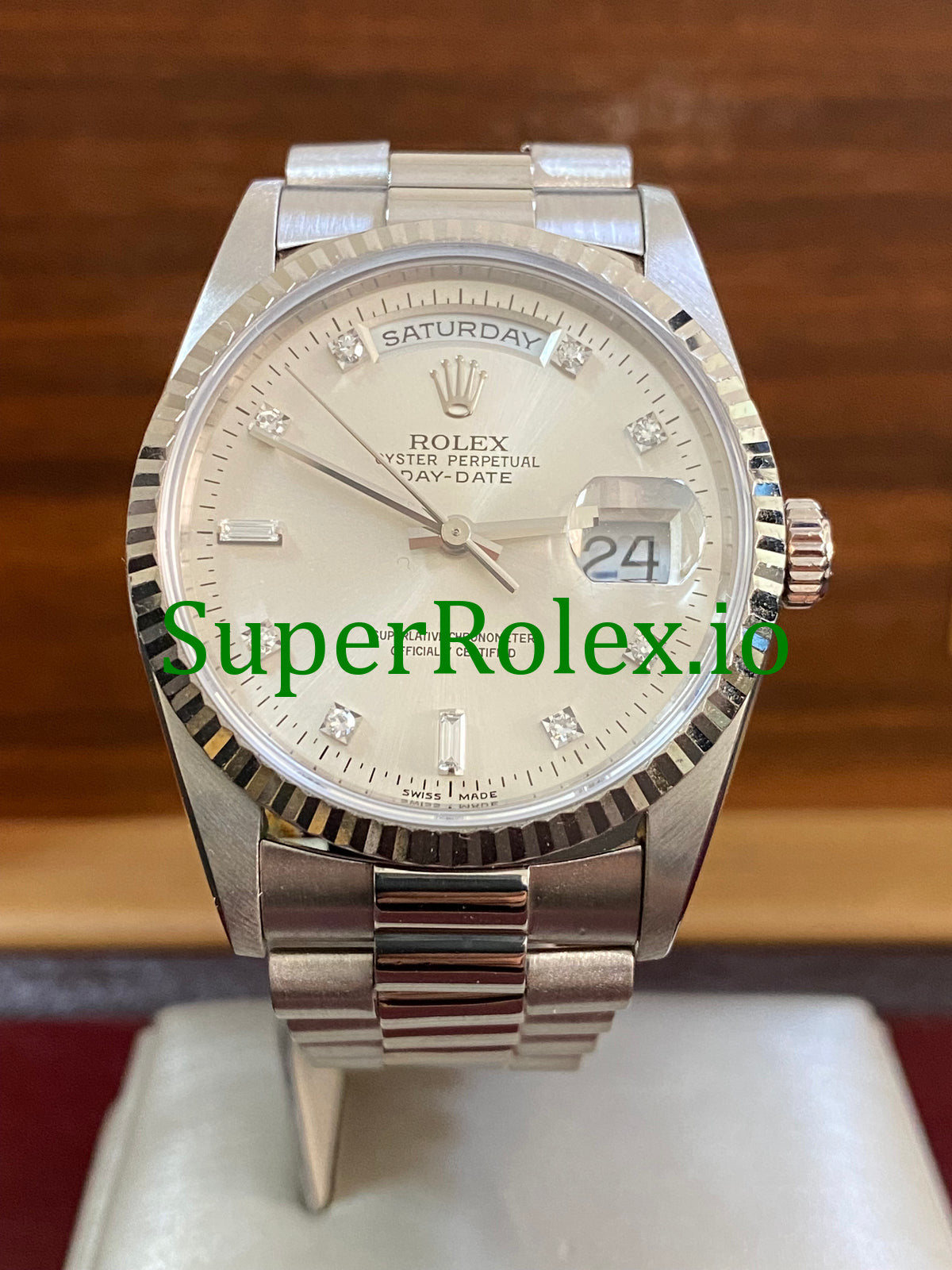 Day-Date 36MM White Gold Ref.18239 - Diamond Dial