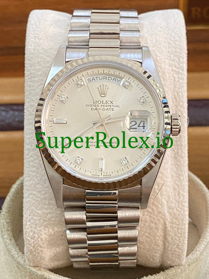 Day-Date 36MM White Gold Ref.18239 - Diamond Dial