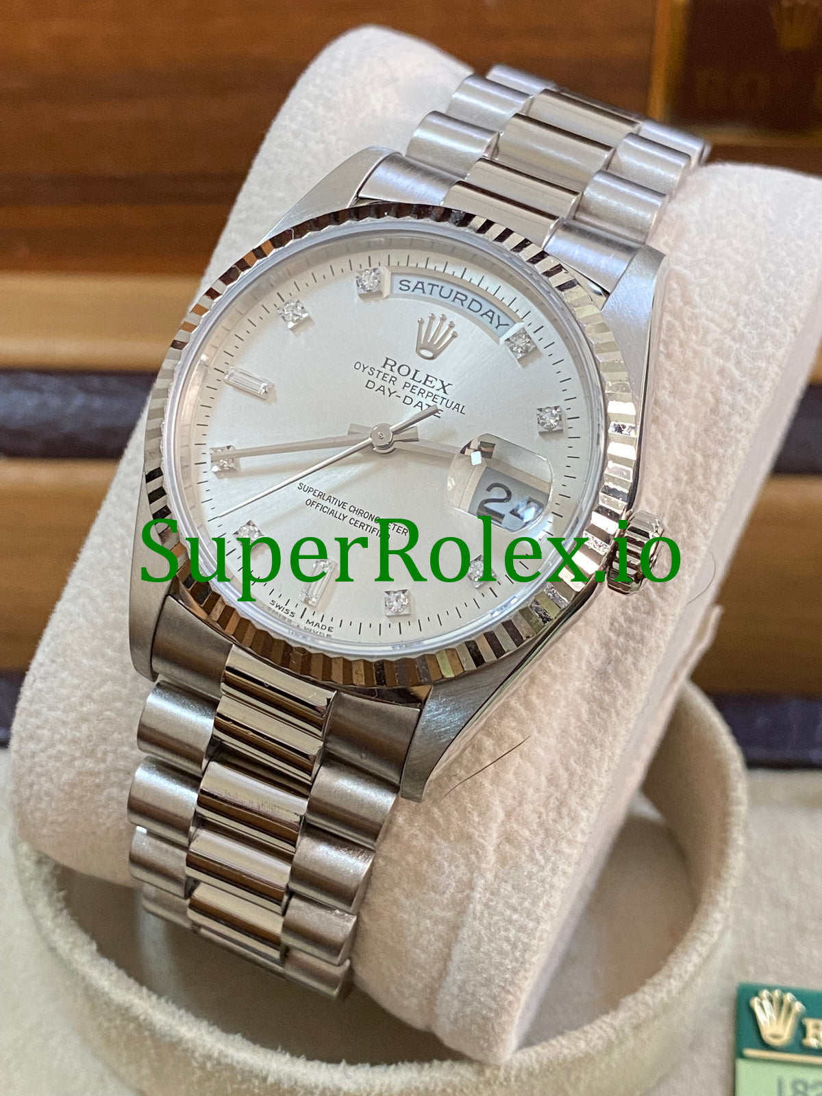 Day-Date 36MM White Gold Ref.18239 - Diamond Dial