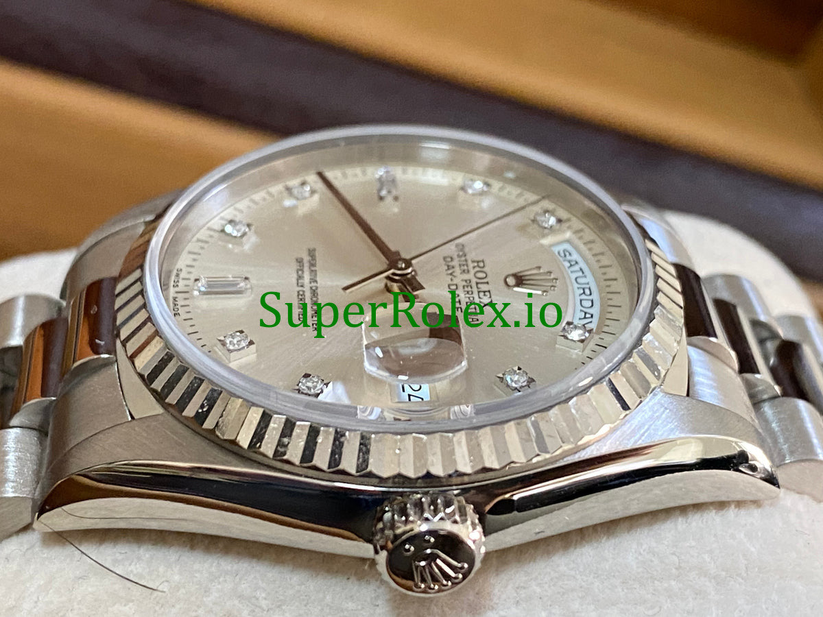 Day-Date 36MM White Gold Ref.18239 - Diamond Dial