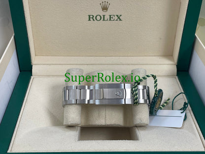 Datejust 41 Steel and White Gold Black Index Dial Ref.126334